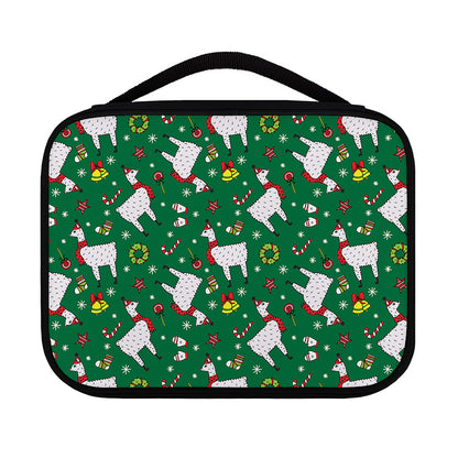 Christmas Llama Pattern Print Classic Bible Case