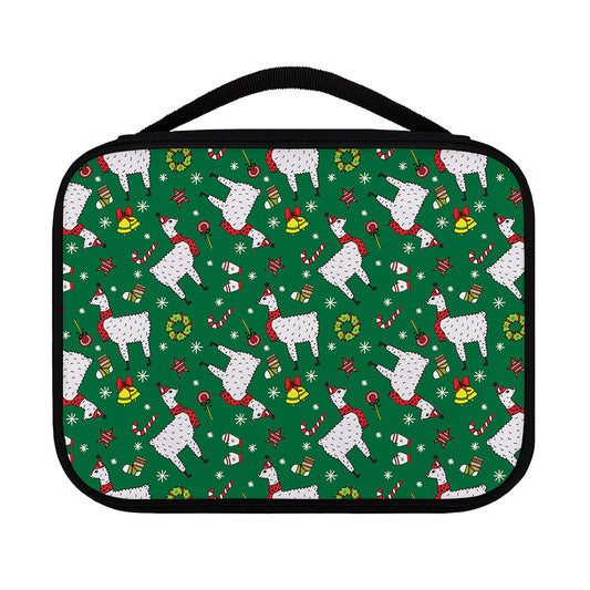 Christmas Llama Pattern Print Classic Bible Case