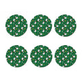 Christmas Llama Pattern Print Coaster Set