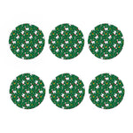 Christmas Llama Pattern Print Coaster Set