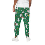 Christmas Llama Pattern Print Cotton Pants