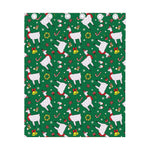Christmas Llama Pattern Print Curtain