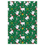 Christmas Llama Pattern Print Curtain