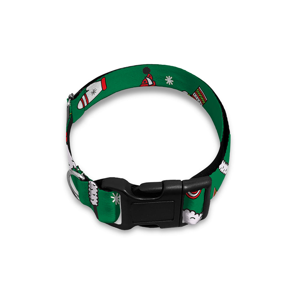 Christmas Llama Pattern Print Dog Collar