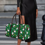 Christmas Llama Pattern Print Duffle Bag