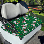 Christmas Llama Pattern Print Golf Cart Seat Cover