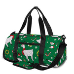 Christmas Llama Pattern Print Gym Bag