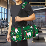 Christmas Llama Pattern Print Gym Bag