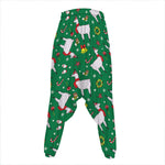 Christmas Llama Pattern Print Hammer Pants
