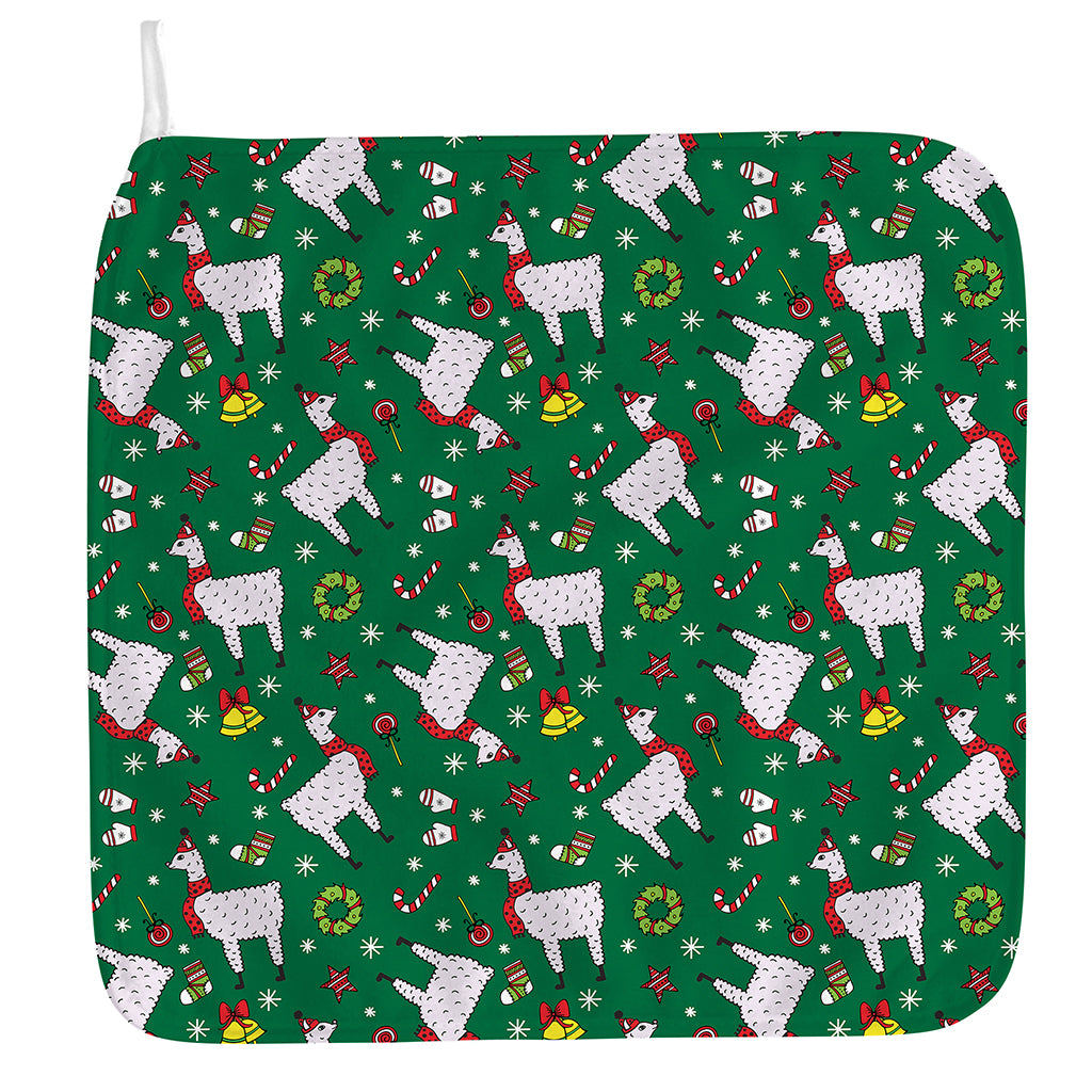 Christmas Llama Pattern Print Hand Towel