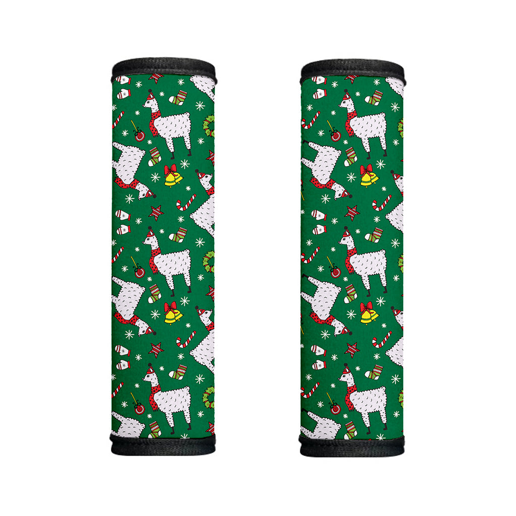 Christmas Llama Pattern Print Handle Covers