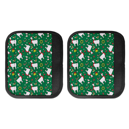 Christmas Llama Pattern Print Handle Covers