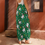 Christmas Llama Pattern Print Harem Pants