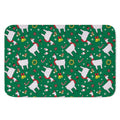 Christmas Llama Pattern Print Indoor Door Mat