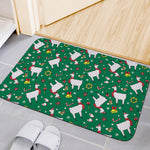 Christmas Llama Pattern Print Indoor Door Mat