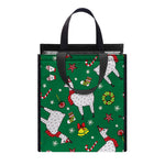 Christmas Llama Pattern Print Insulated Lunch Tote