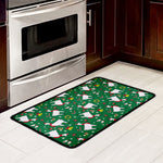 Christmas Llama Pattern Print Kitchen Mat