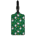 Christmas Llama Pattern Print Luggage Tag