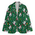 Christmas Llama Pattern Print Men's Blazer