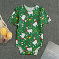 Christmas Llama Pattern Print Men's Bodysuit
