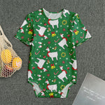 Christmas Llama Pattern Print Men's Bodysuit