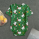Christmas Llama Pattern Print Men's Bodysuit