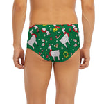 Christmas Llama Pattern Print Men's Briefs