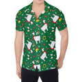 Christmas Llama Pattern Print Men's Shirt