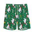 Christmas Llama Pattern Print Men's Athletic Shorts