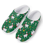 Christmas Llama Pattern Print Mesh Casual Shoes