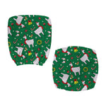 Christmas Llama Pattern Print Office Chair Cover