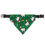 Christmas Llama Pattern Print Over The Collar Dog Bandana