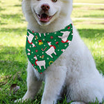 Christmas Llama Pattern Print Over The Collar Dog Bandana