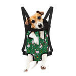 Christmas Llama Pattern Print Pet Carrier Backpack