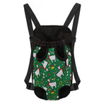 Christmas Llama Pattern Print Pet Carrier Backpack