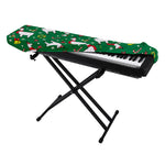 Christmas Llama Pattern Print Piano Keyboard Cover