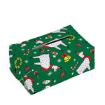 Christmas Llama Pattern Print Rectangle Tissue Box Cover