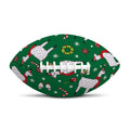 Christmas Llama Pattern Print Rugby Ball
