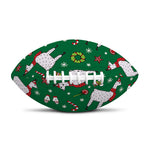 Christmas Llama Pattern Print Rugby Ball
