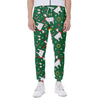 Christmas Llama Pattern Print Scuba Joggers