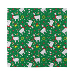 Christmas Llama Pattern Print Silk Bandana
