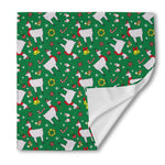 Christmas Llama Pattern Print Silk Bandana