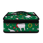 Christmas Llama Pattern Print Small Lunch Bag