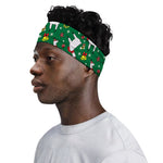 Christmas Llama Pattern Print Sports Headband