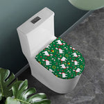 Christmas Llama Pattern Print Toilet Lid Cover