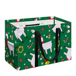 Christmas Llama Pattern Print Utility Tote Bag