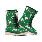 Christmas Llama Pattern Print Winter Boots