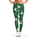 Christmas Llama Pattern Print Women's Leggings