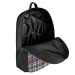 Christmas Madras Plaid Print 17 Inch Backpack