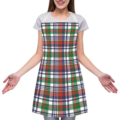 Christmas Madras Plaid Print Adjustable Apron